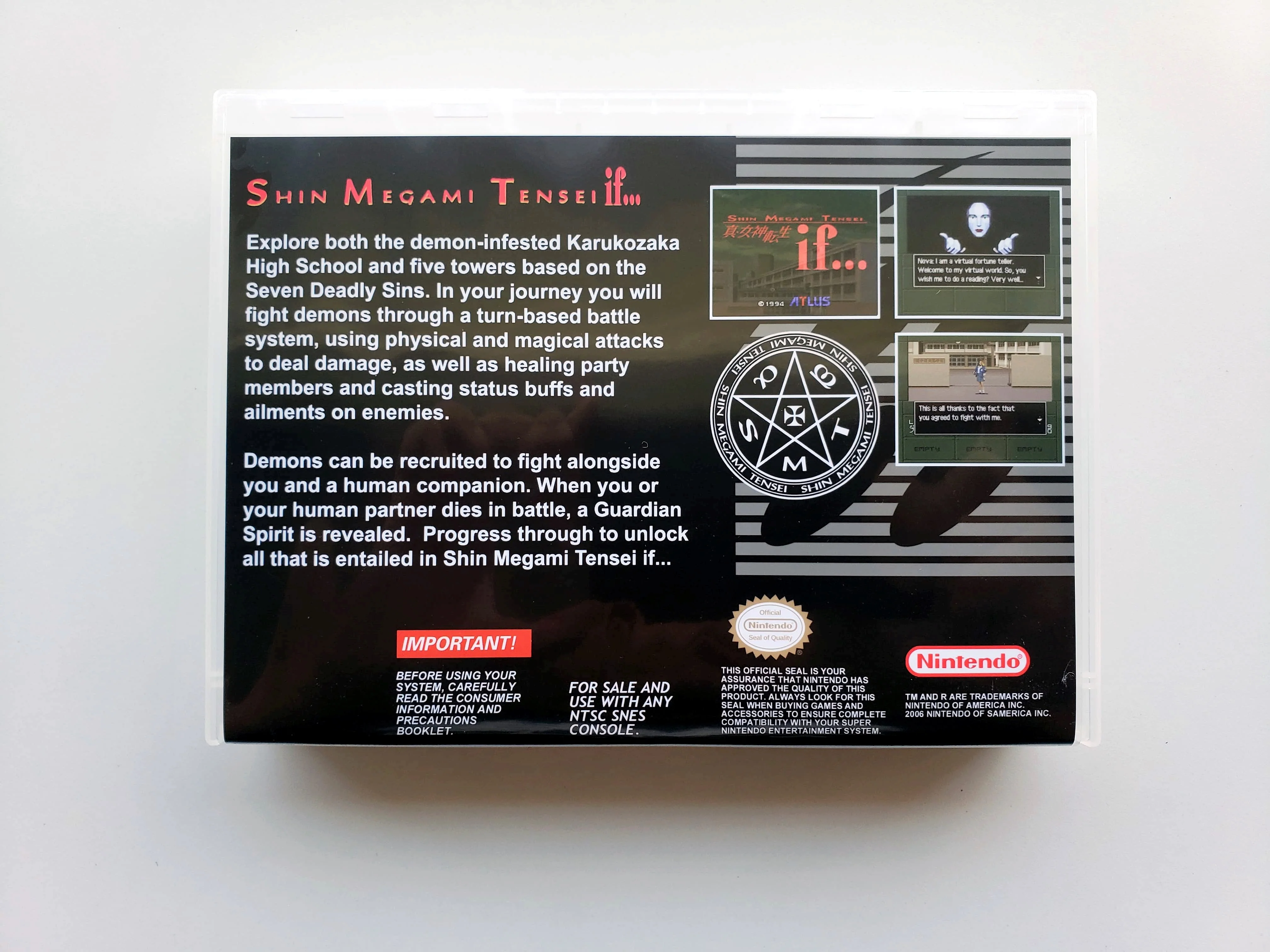 Shin Megami IF... - (Super Nintendo SNES) - Image 2