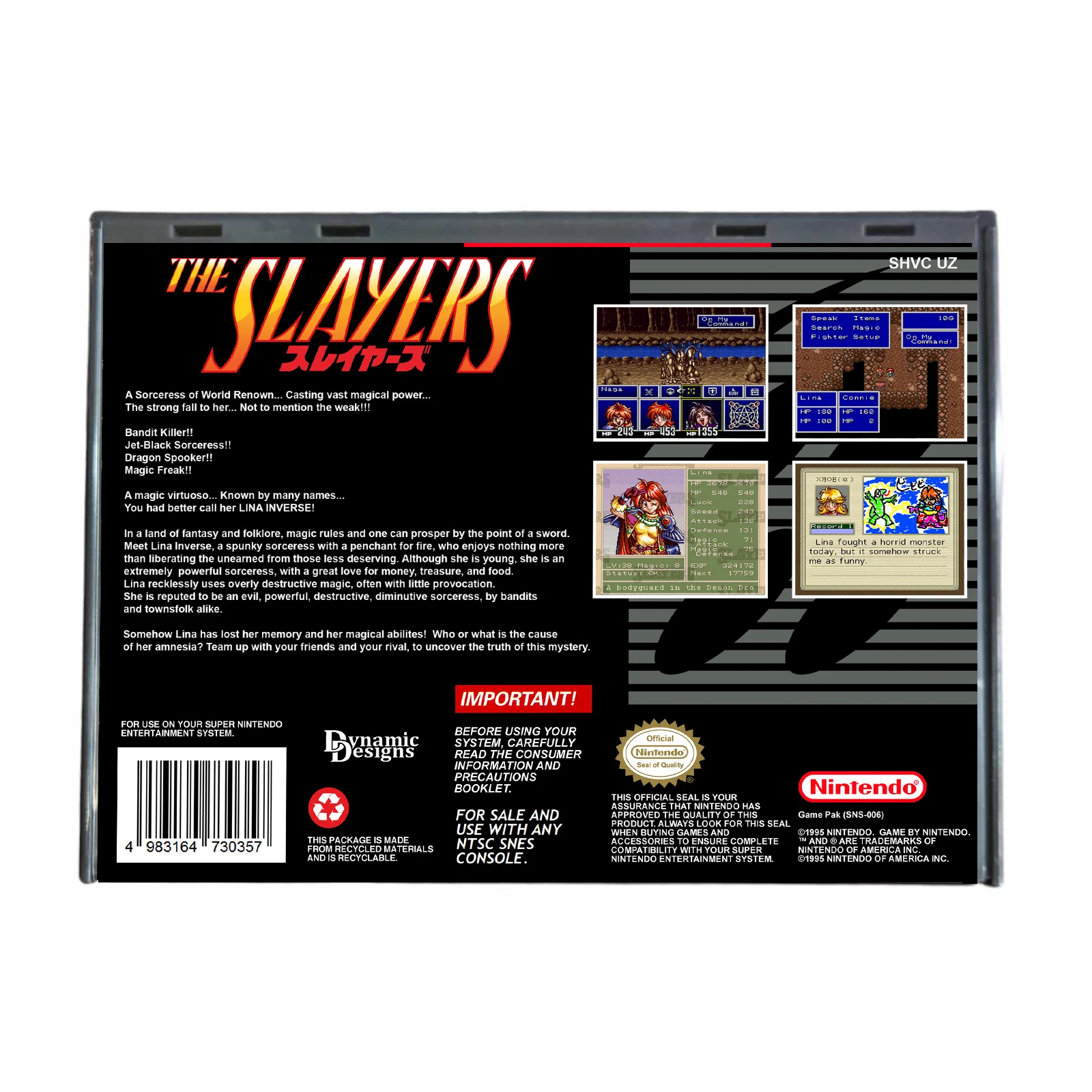Slayers - (Super Nintendo SNES) - Image 2