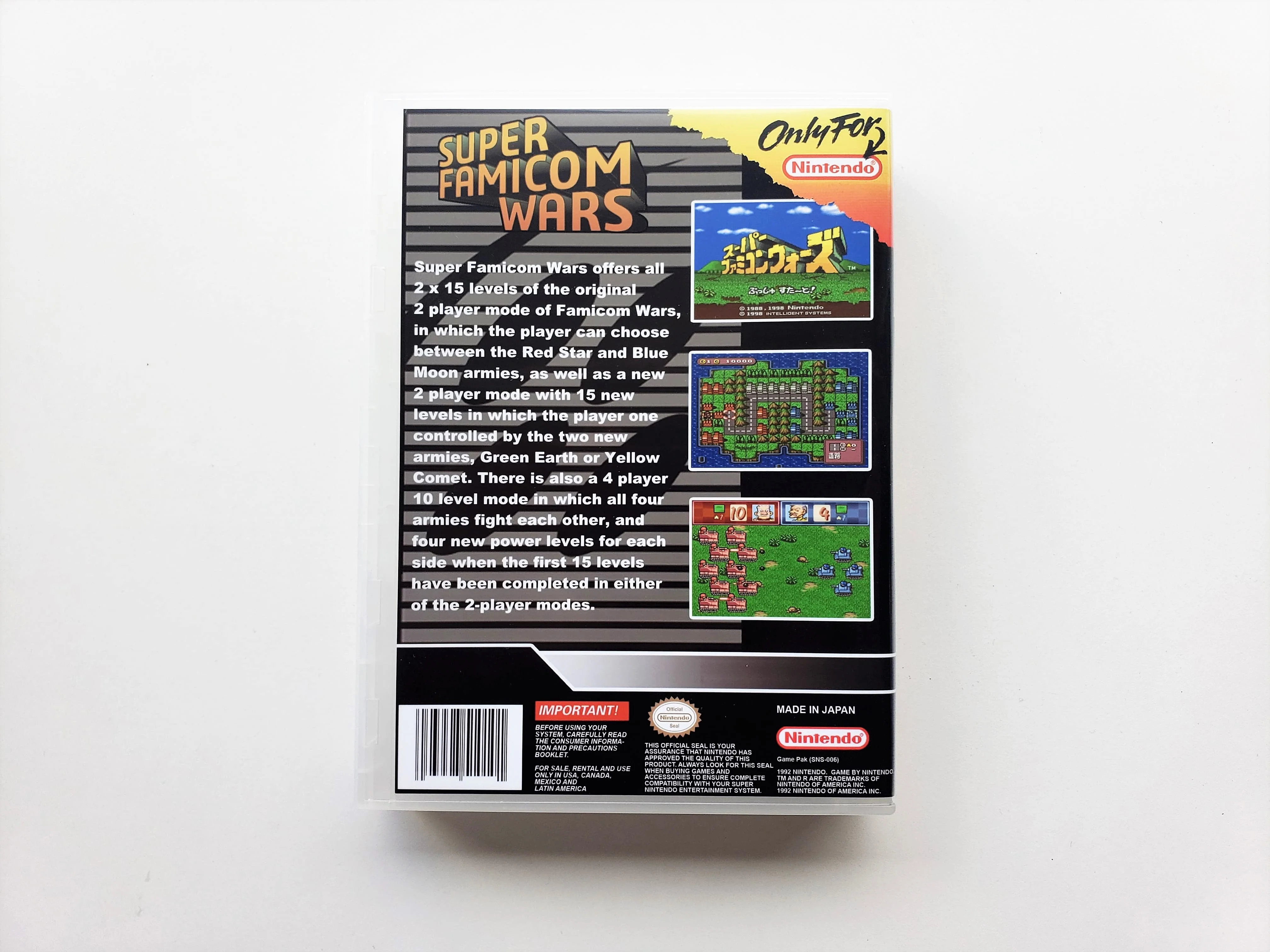 Super Famicom Wars English Translated - (Super Nintendo SNES) - Image 2