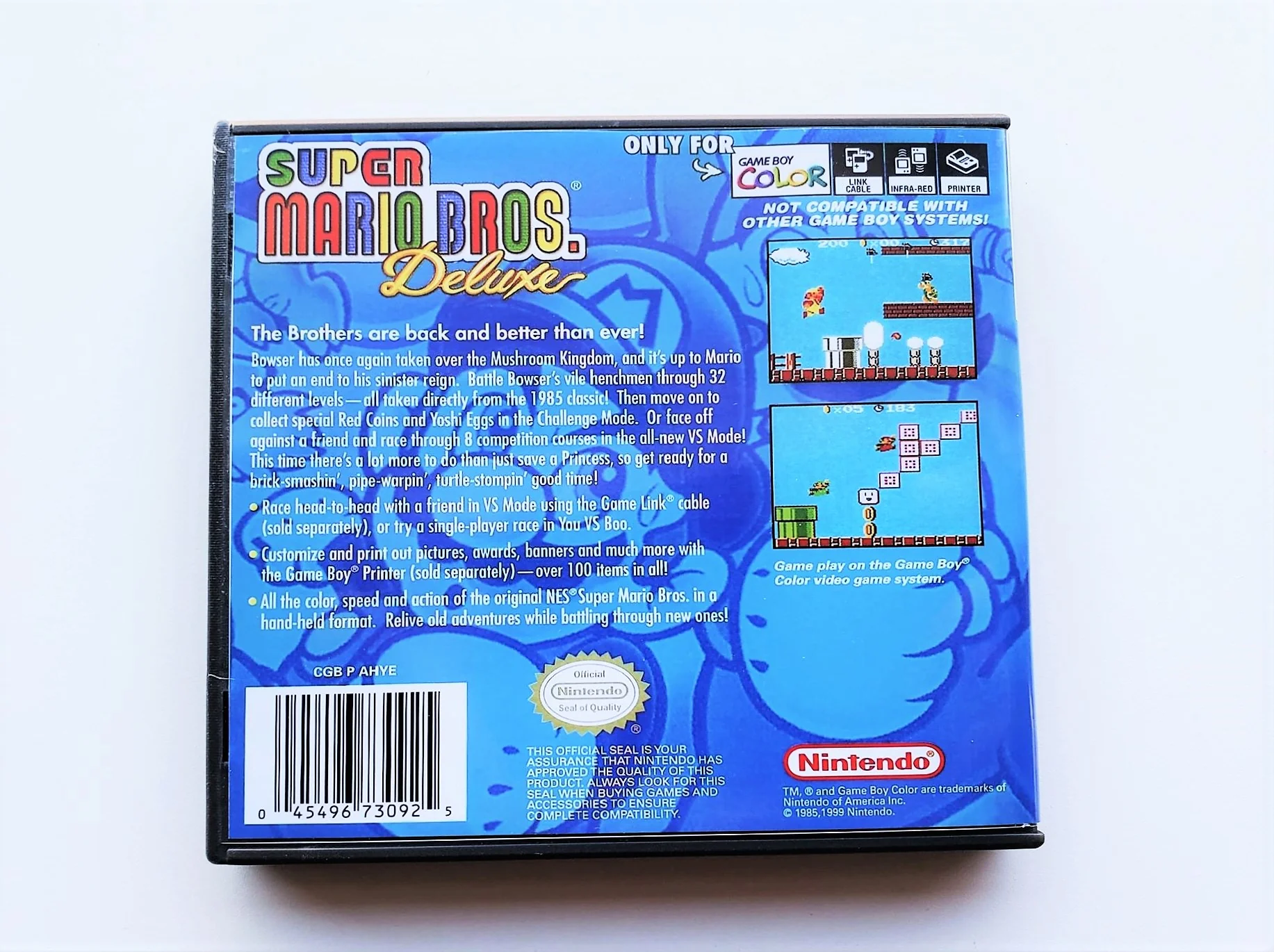 Super Mario Bros Deluxe DX (Gameboy Color GBC) - Image 2