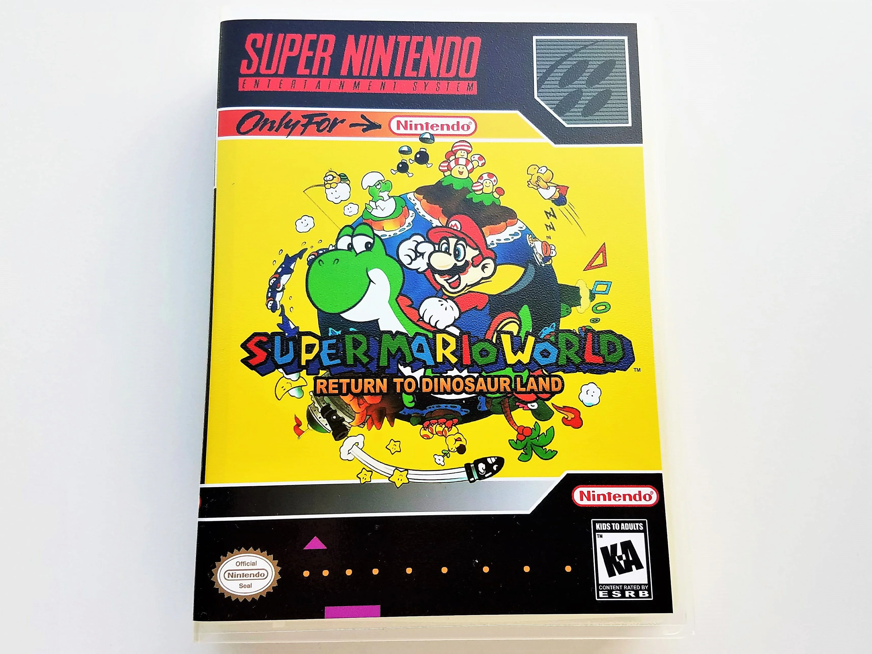 Super Mario World Return To Dinosaur Land- (Super Nintendo SNES)