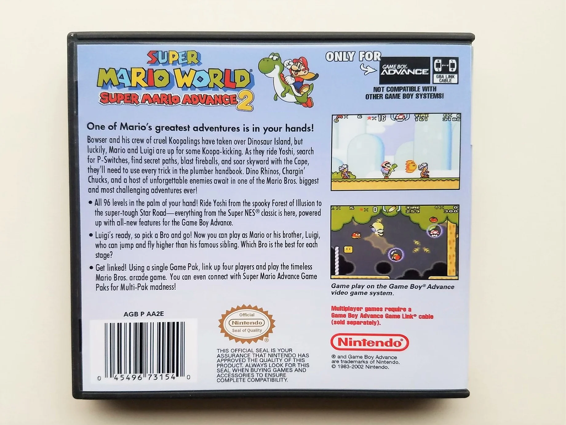 Super Mario World- Super Mario Advance 2 (Gameboy Advance GBA) - Image 2