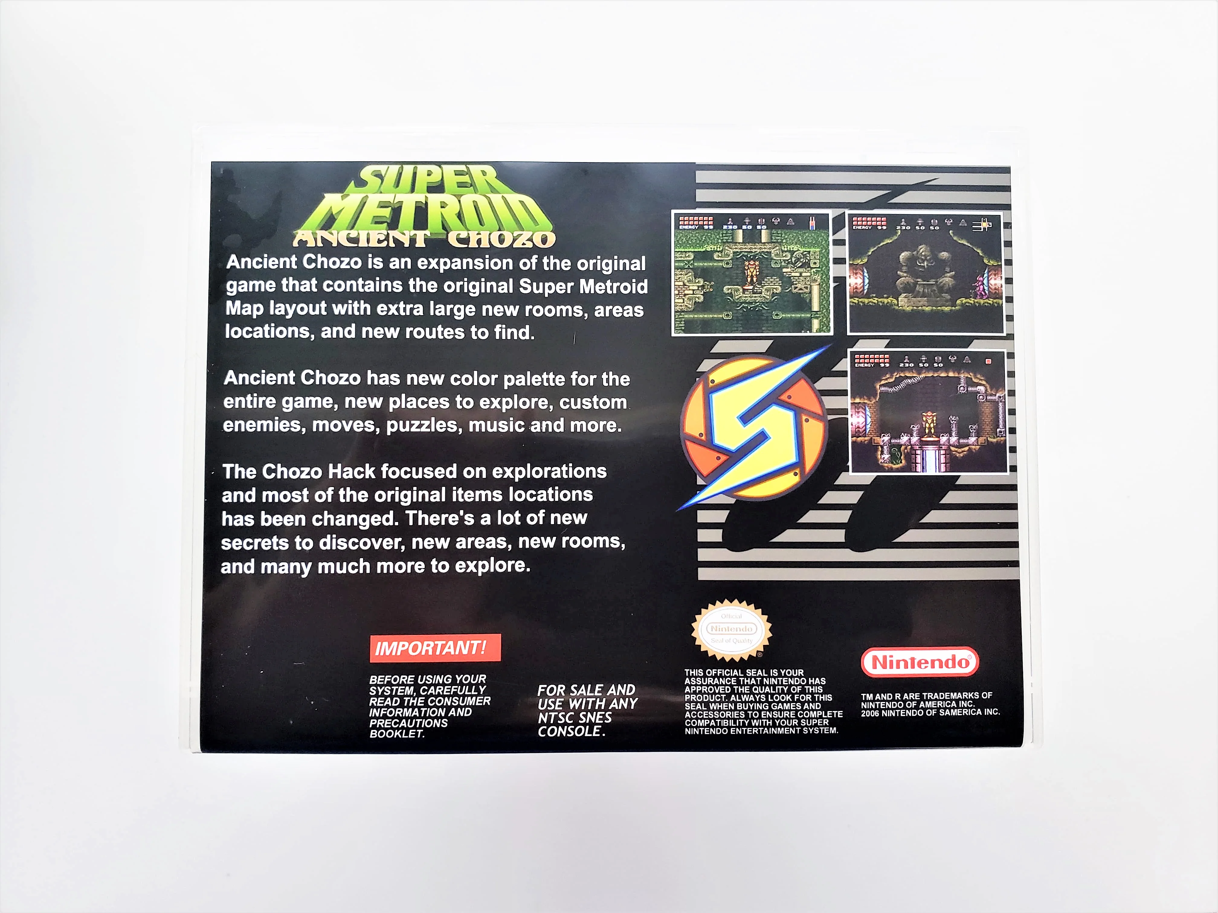 Super Metroid Ancient Chozo - (Super Nintendo SNES) - Image 2