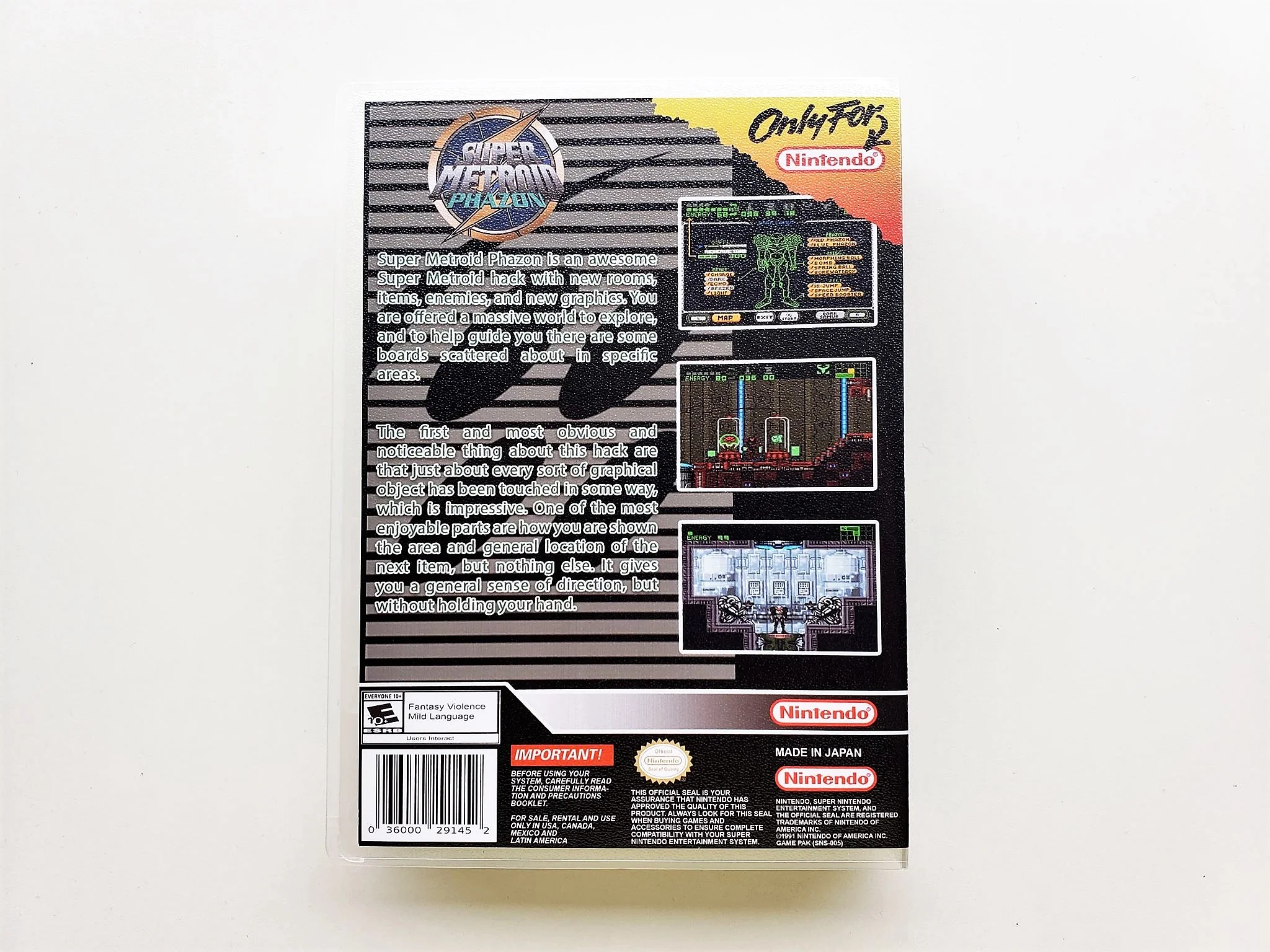 Super Metroid Phazon - (Super Nintendo SNES) - Image 2