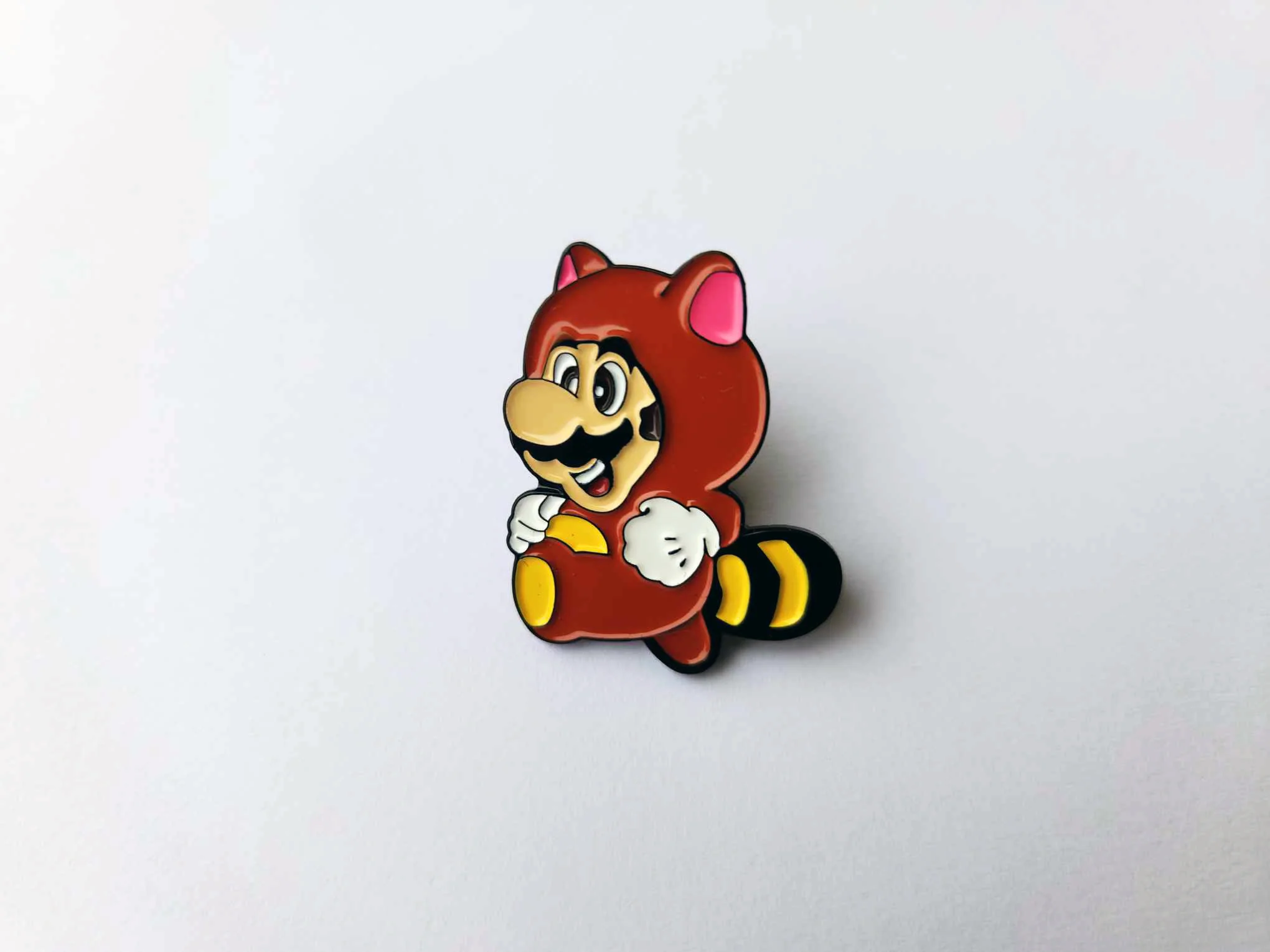 Tanooki Suit Raccoon Super Mario - Metal Enamel Collector Pin - Image 2