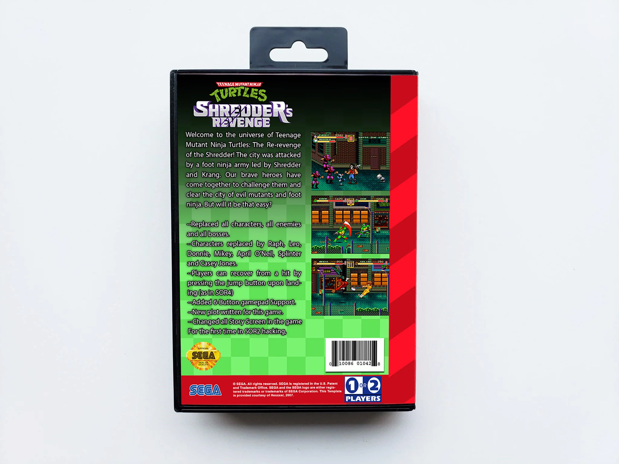 TMNT Shredder's Re-Revenge Streets of Rage 2 - (Sega Genesis) - Image 2