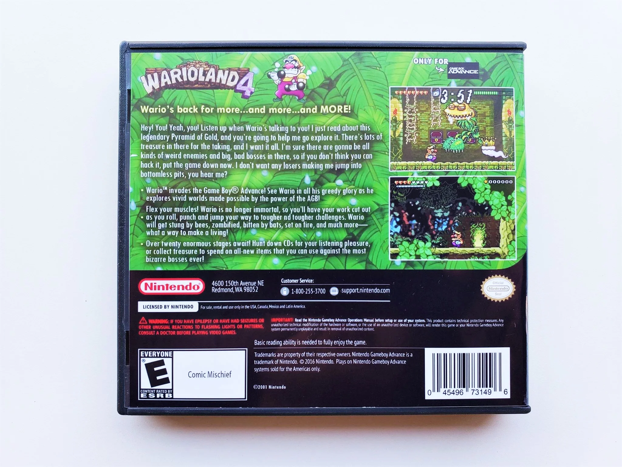 Warioland 4 (Gameboy Advance GBA) - Image 2