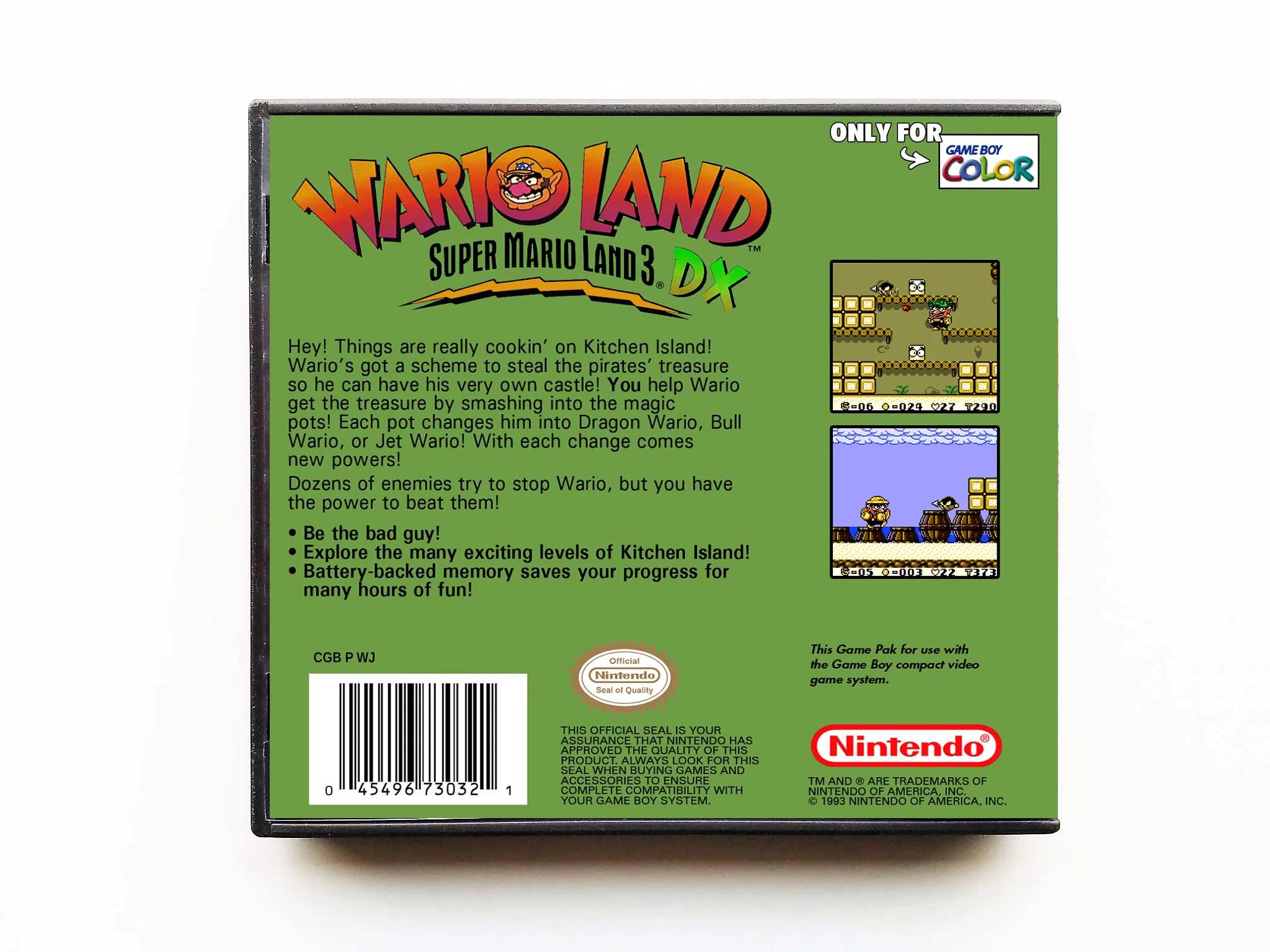 Wario Land DX Super Marioland 3 "Full Color" (Gameboy Color GBC) - Image 2