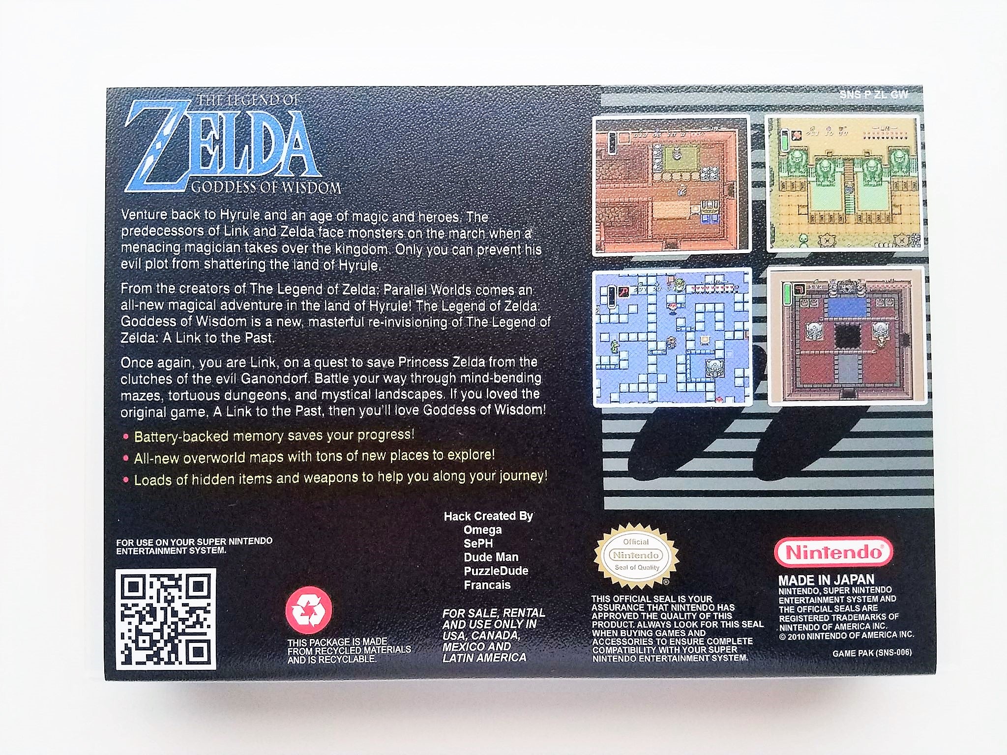 Zelda Goddess of Wisdom - (Super Nintendo SNES) - Image 2