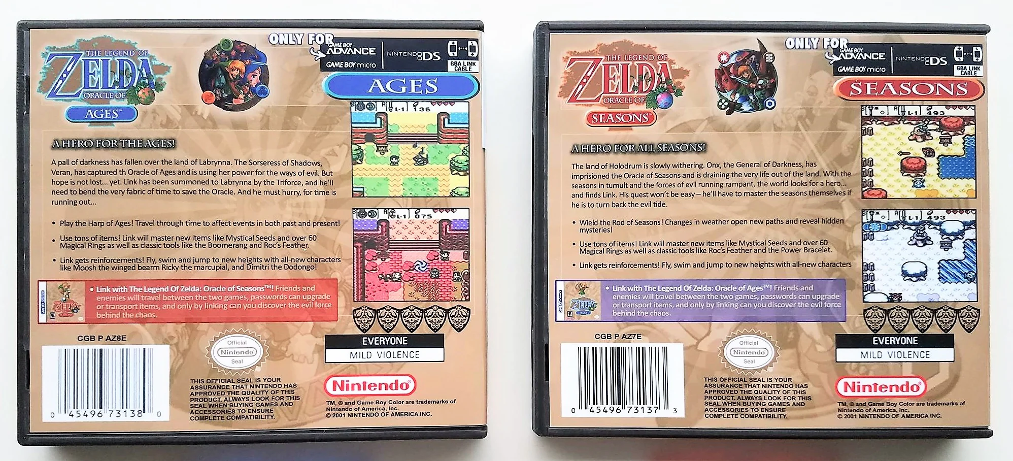 Zelda Oracle of Ages & Seasons (Gameboy Advance GBA) - Image 6