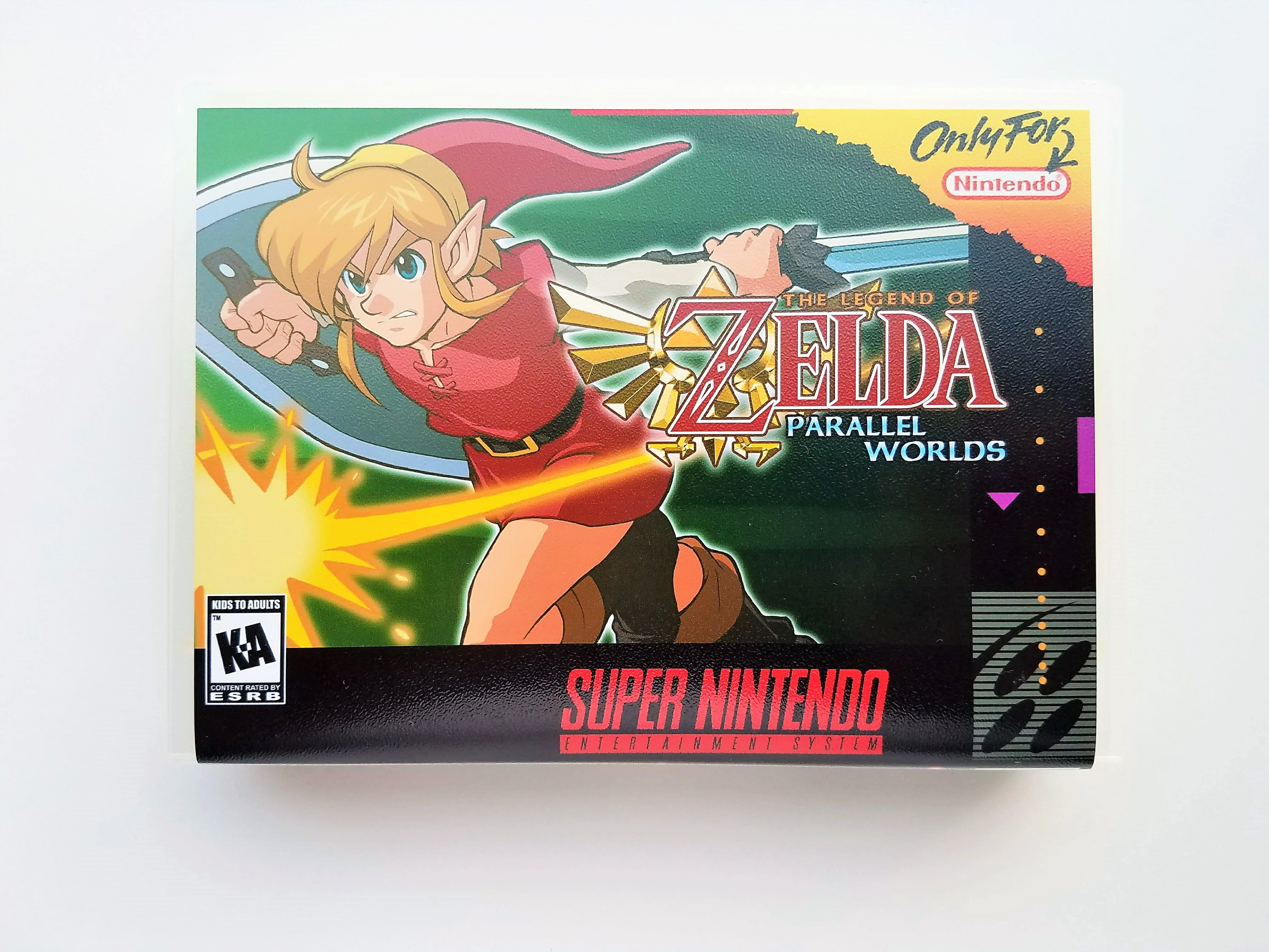 Zelda Parallel Worlds - (Super Nintendo SNES) Cover #1